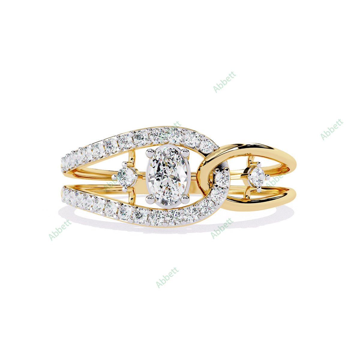 Accented Engagement Ring ENAC1199