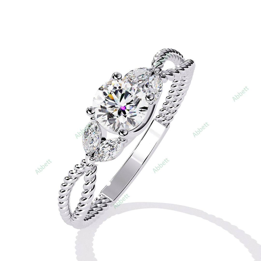 Accented Engagement Ring ENAC1205
