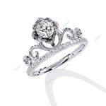 Load image into Gallery viewer, Accented Engagement Ring ENAC1210
