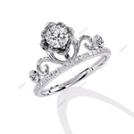 Load image into Gallery viewer, Accented Engagement Ring ENAC1210