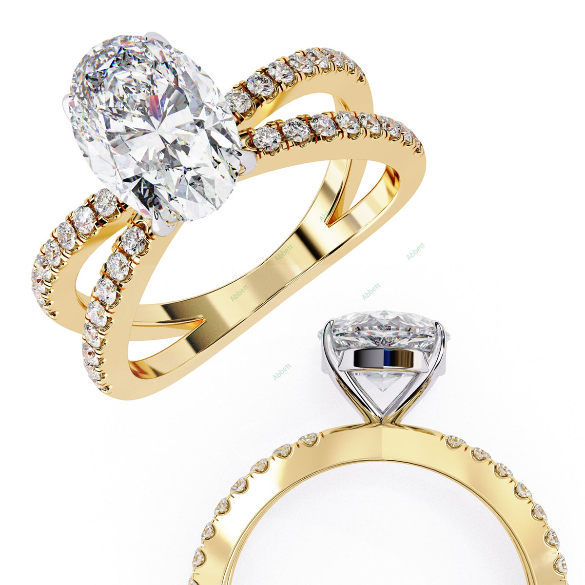 Accented Engagement Ring ENAC1540