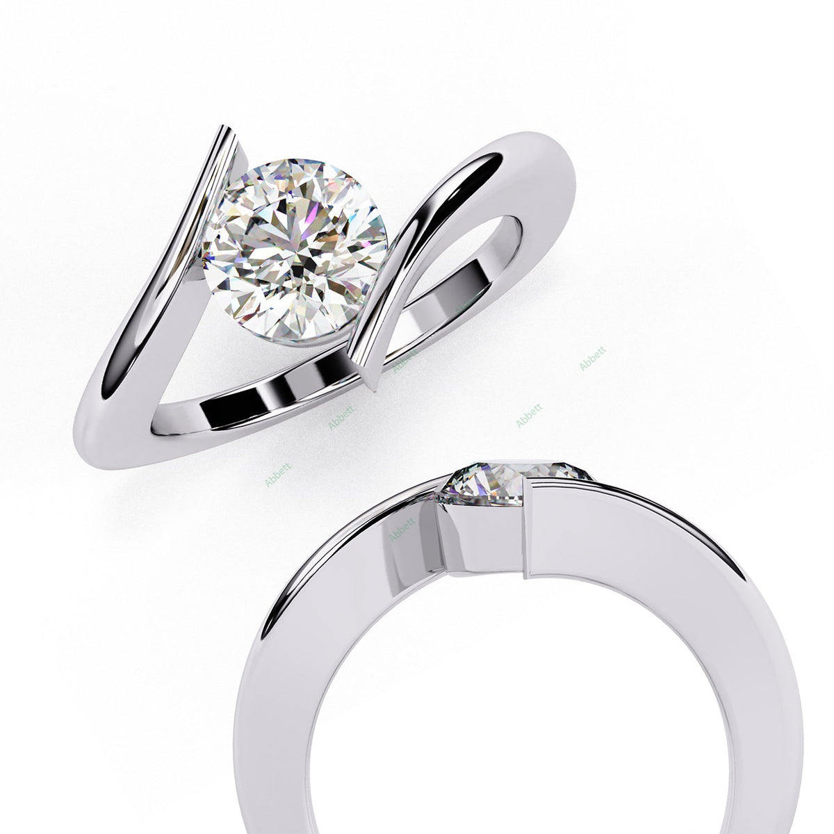 Bypass Engagement Ring ENBY1071