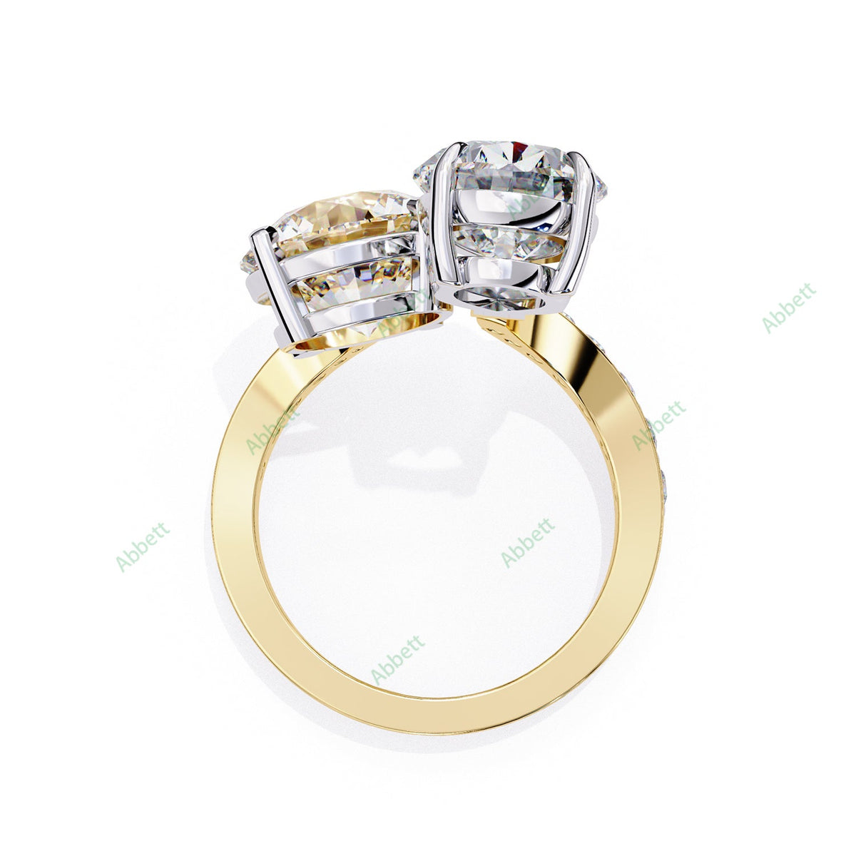Curved Engagement Ring ENCU1129