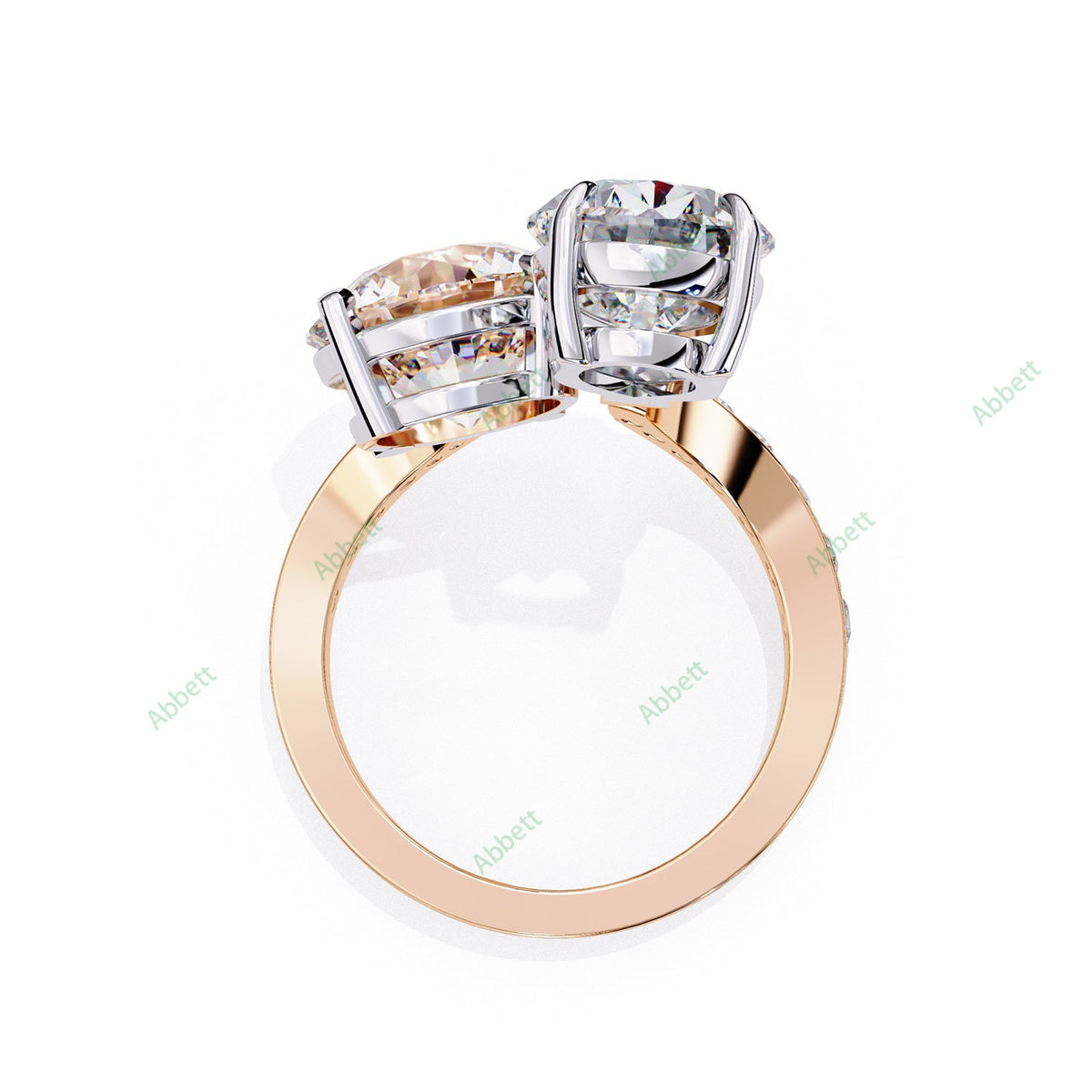 Curved Engagement Ring ENCU1129