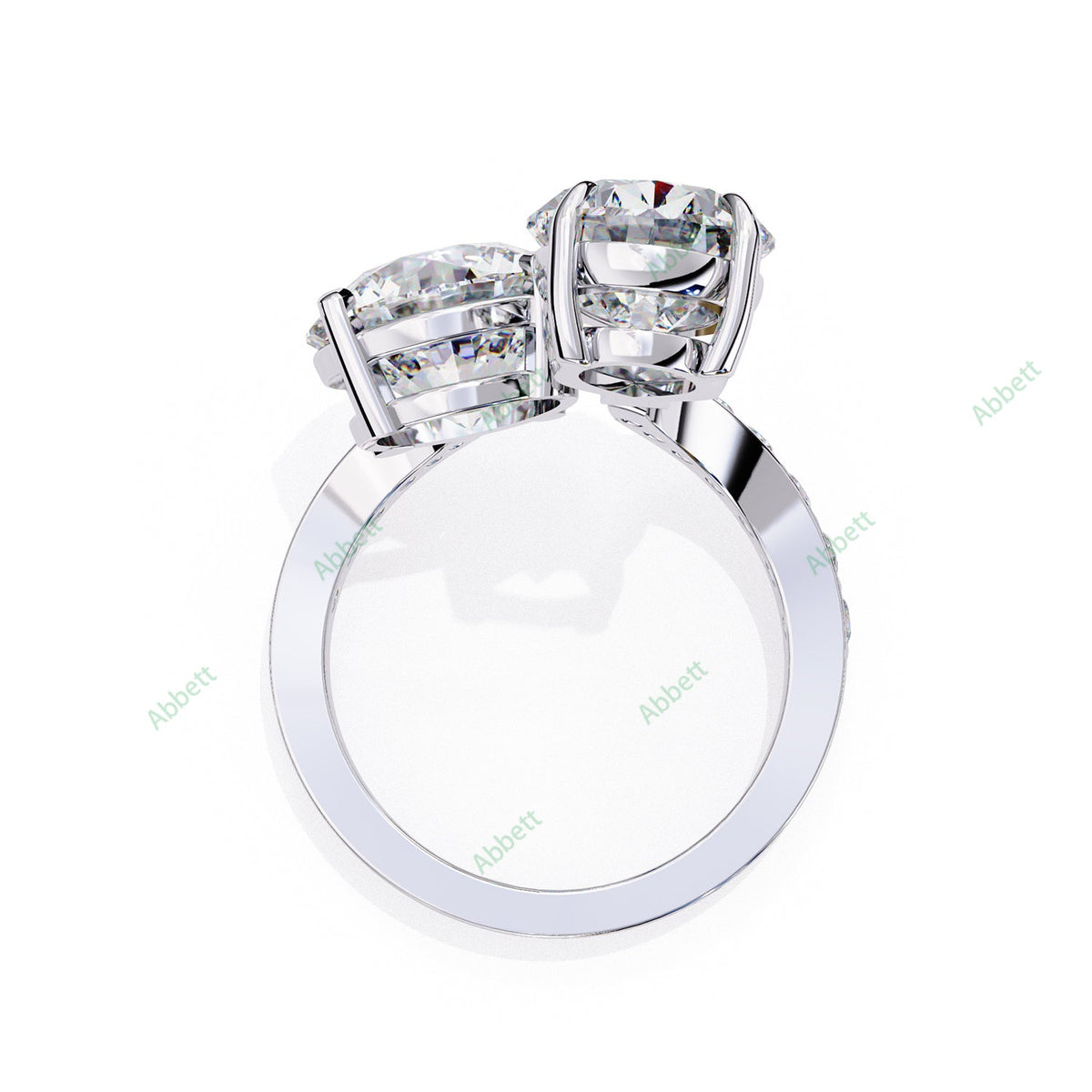 Curved Engagement Ring ENCU1129