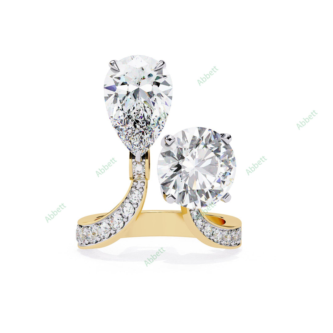 Curved Engagement Ring ENCU1129