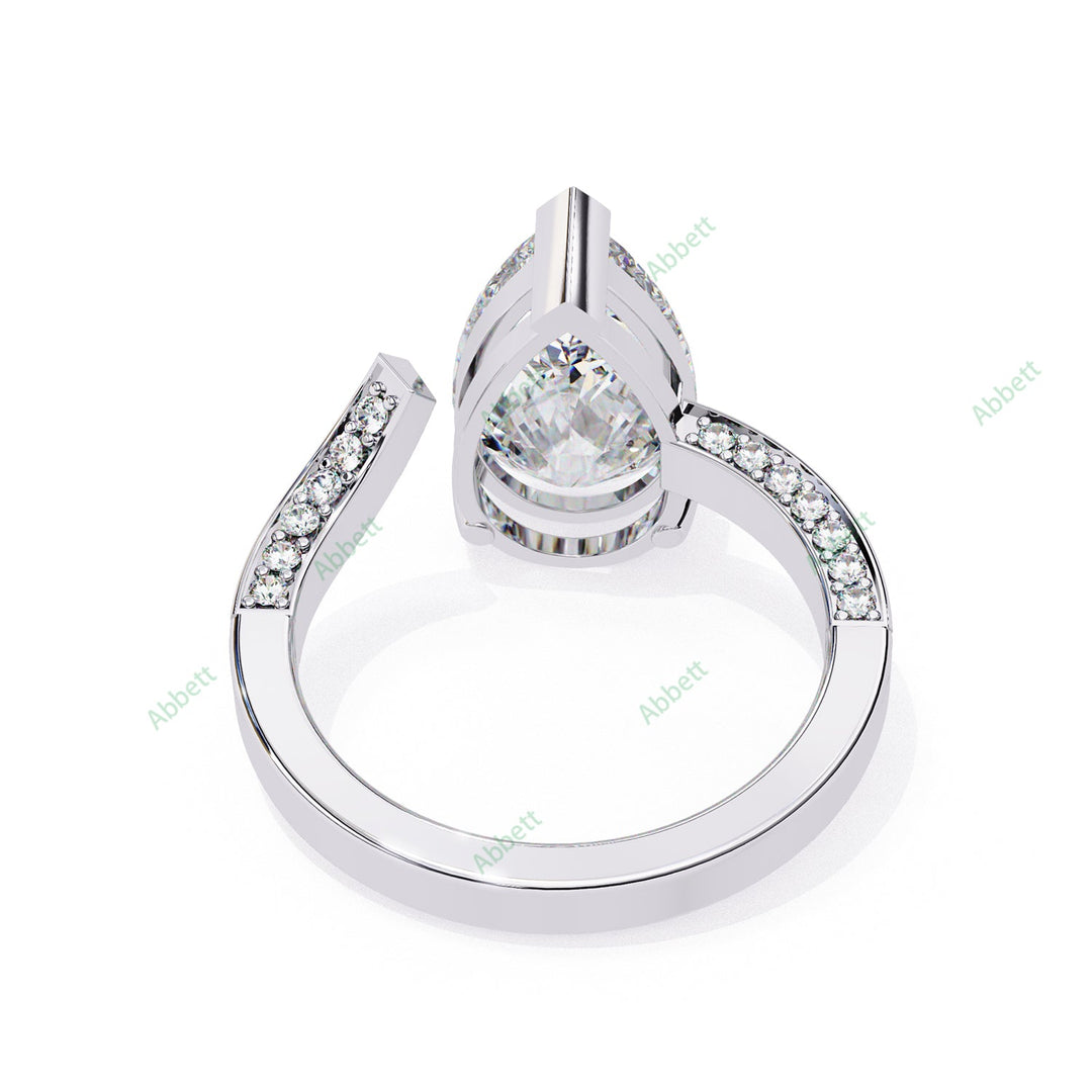 Curved Engagement Ring ENCU1130