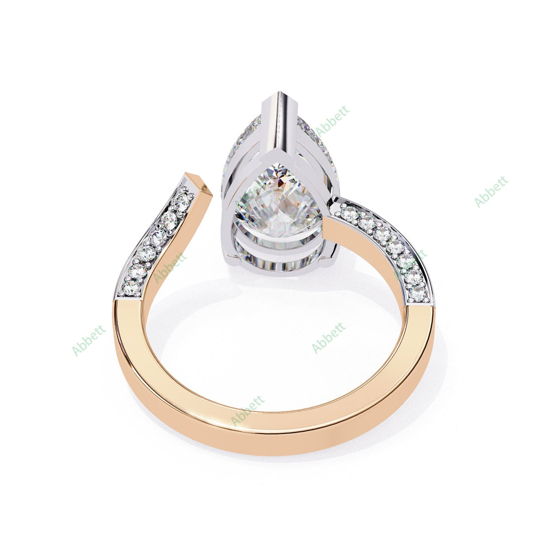 Curved Engagement Ring ENCU1130