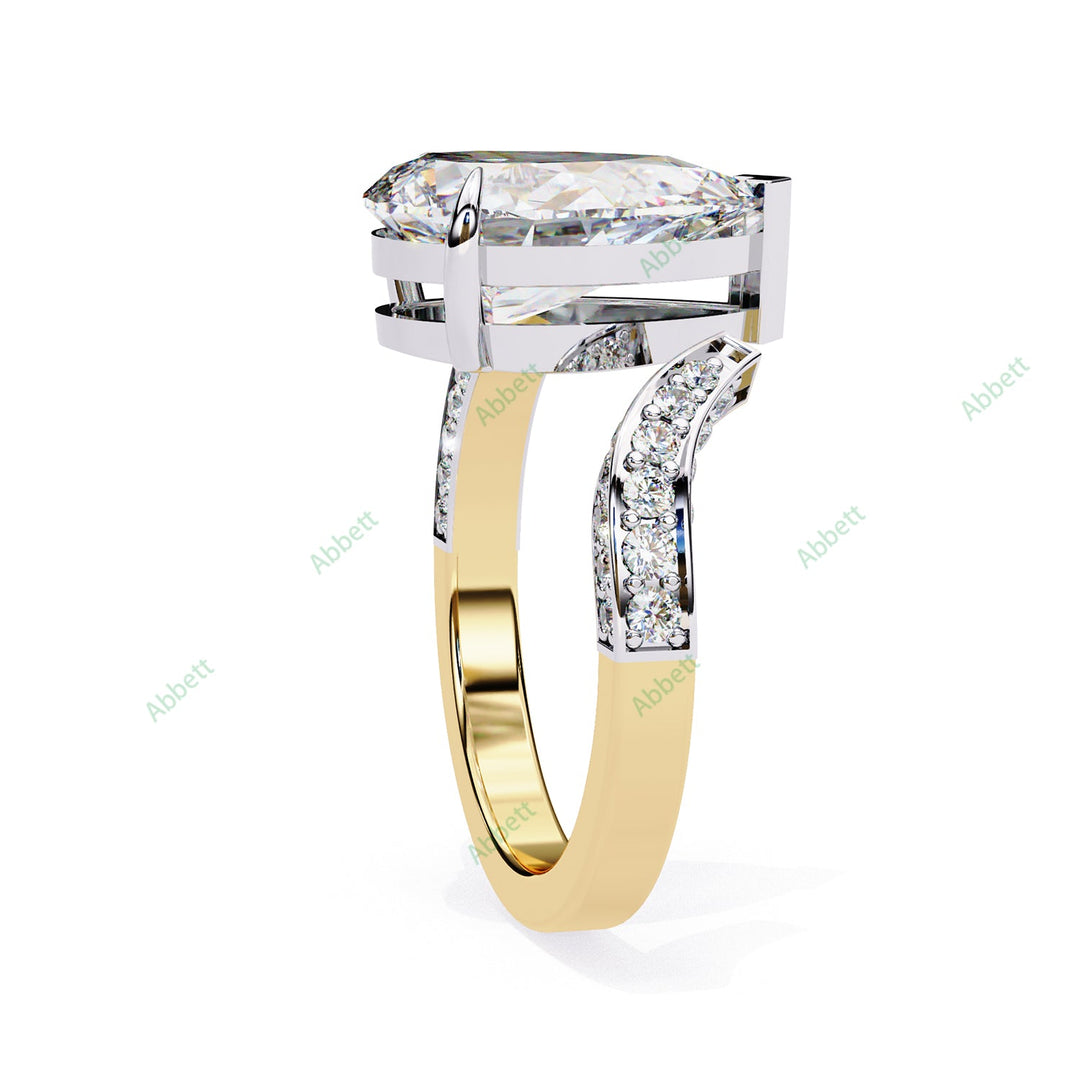 Curved Engagement Ring ENCU1130