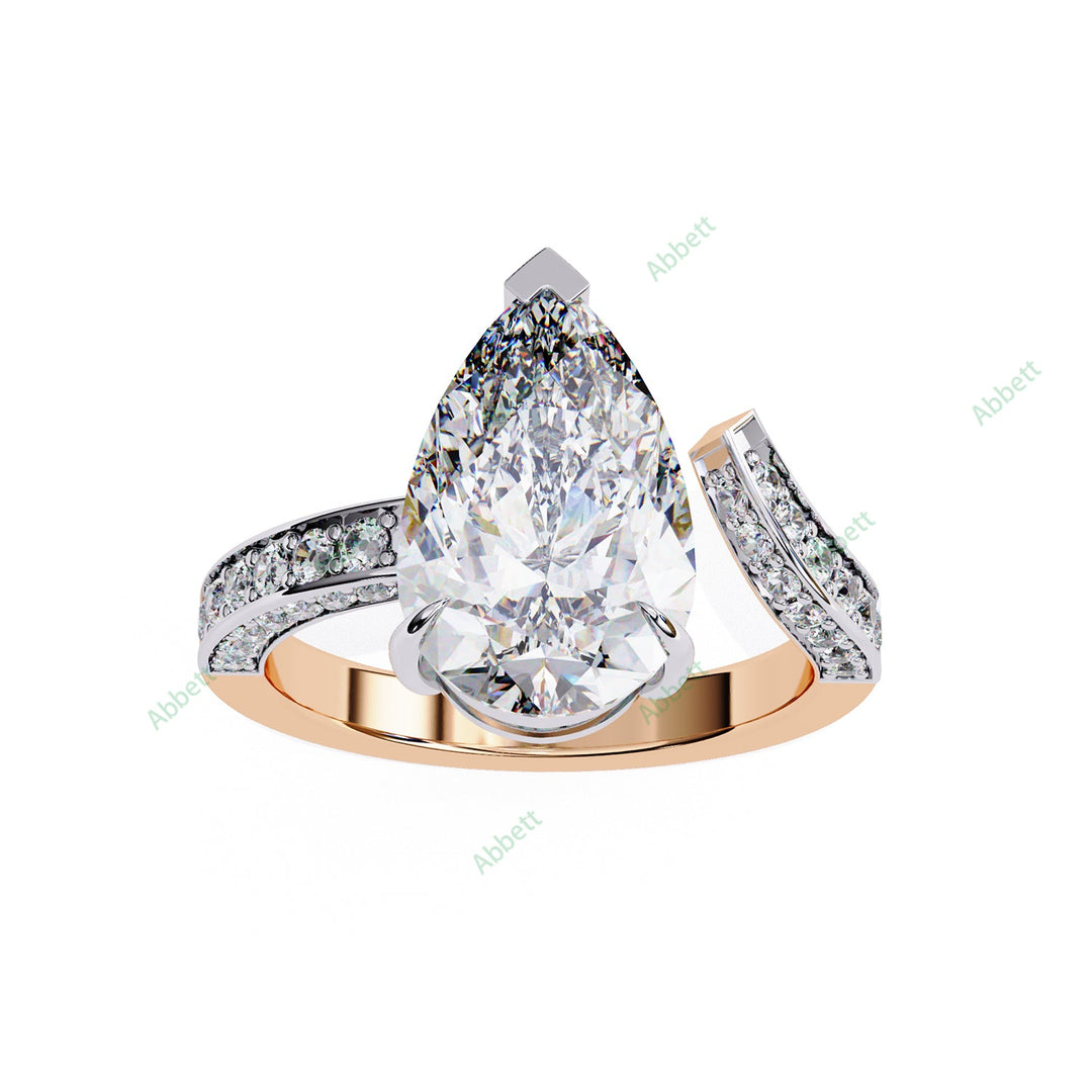 Curved Engagement Ring ENCU1130