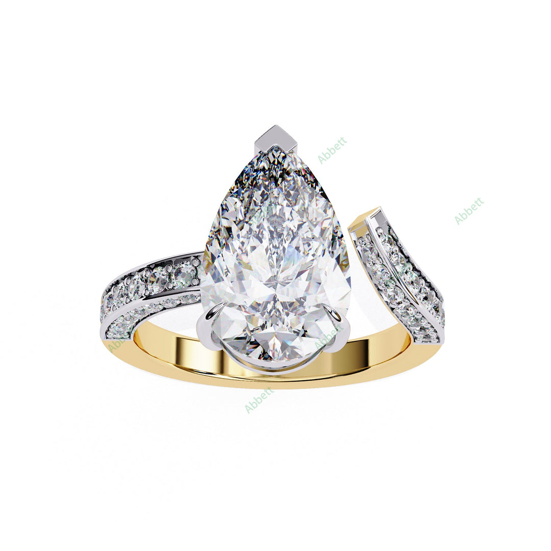 Curved Engagement Ring ENCU1130