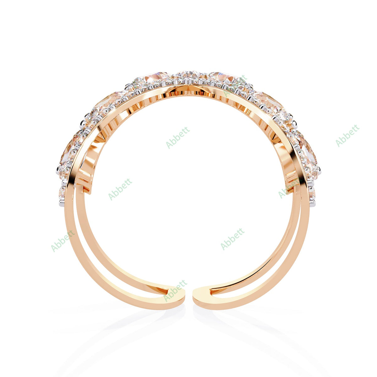 Curved Engagement Ring ENCU1180
