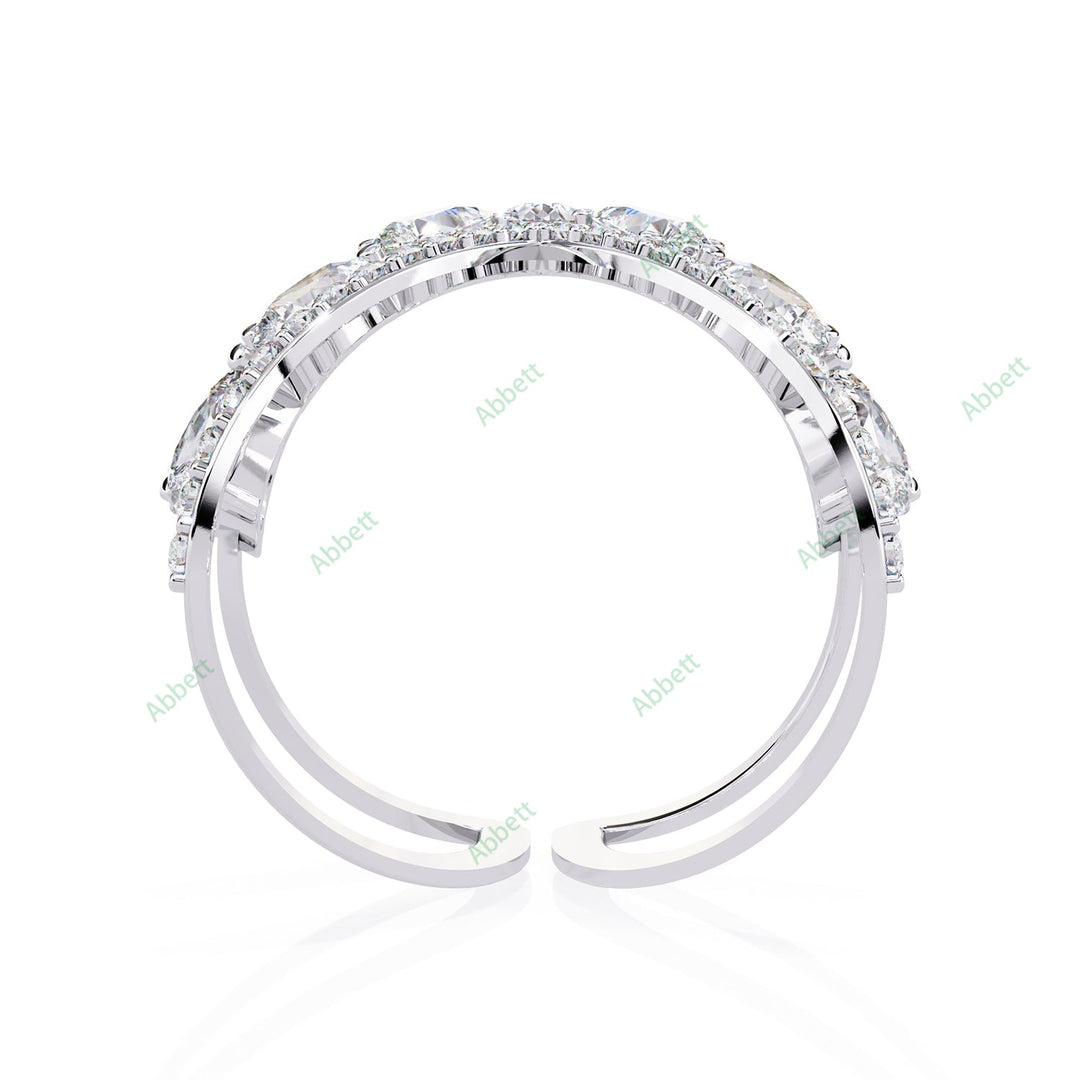 Curved Engagement Ring ENCU1180