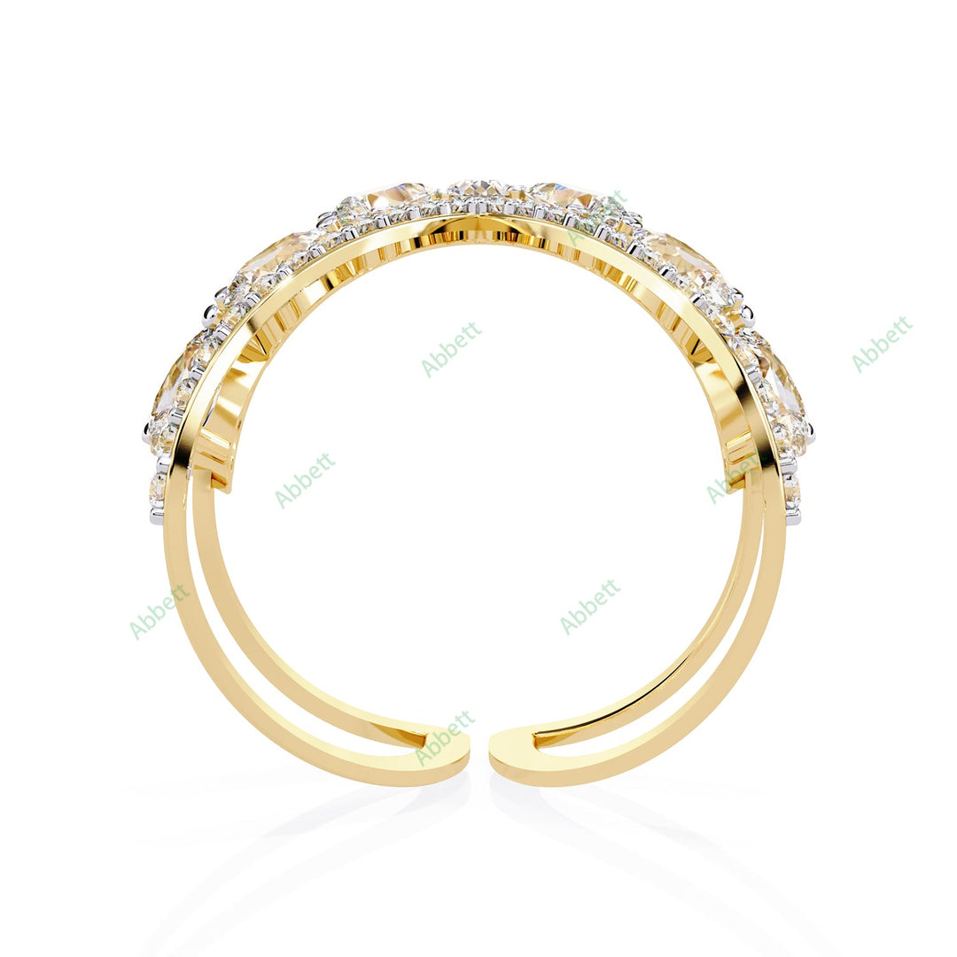 Curved Engagement Ring ENCU1180