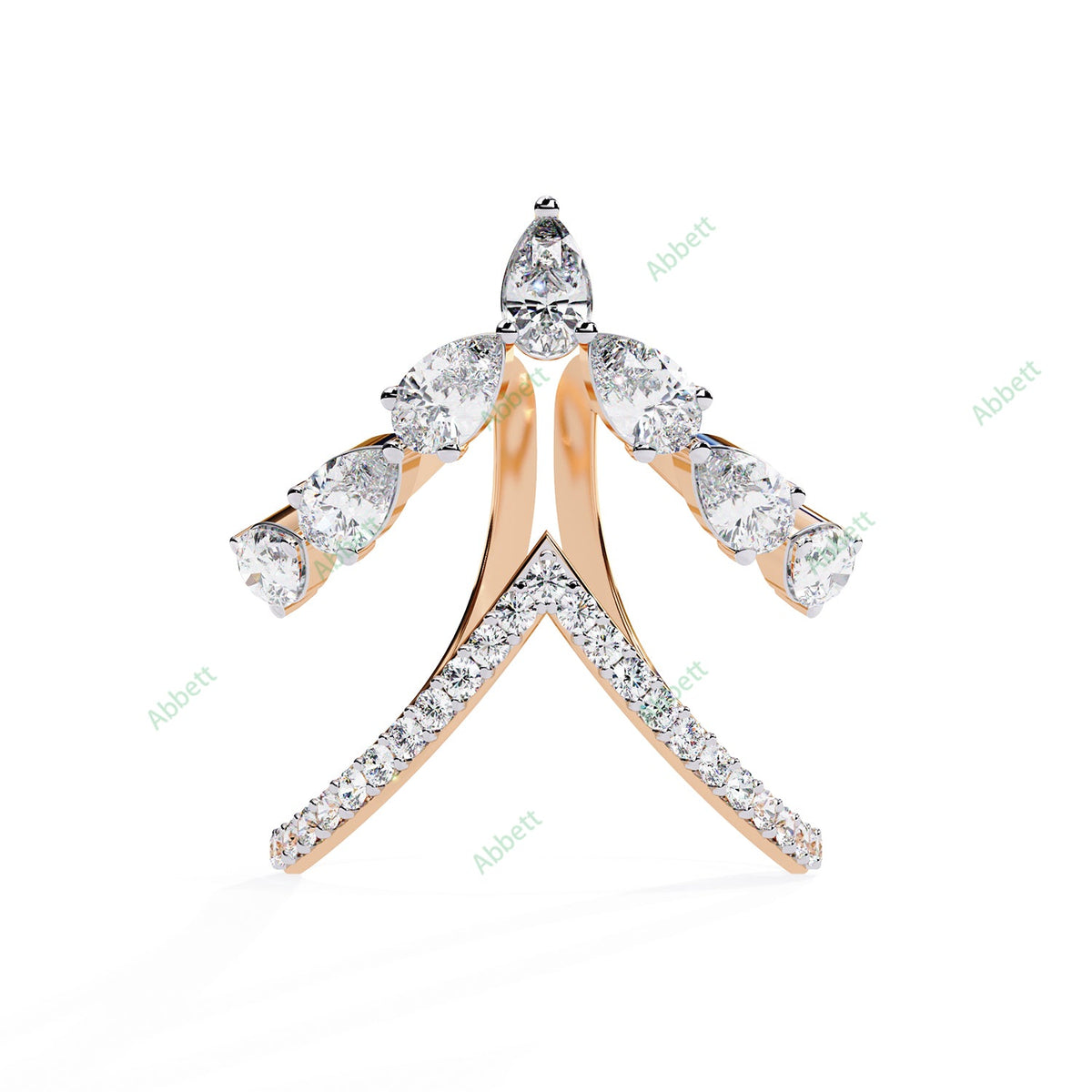 Curved Engagement Ring ENCU1180