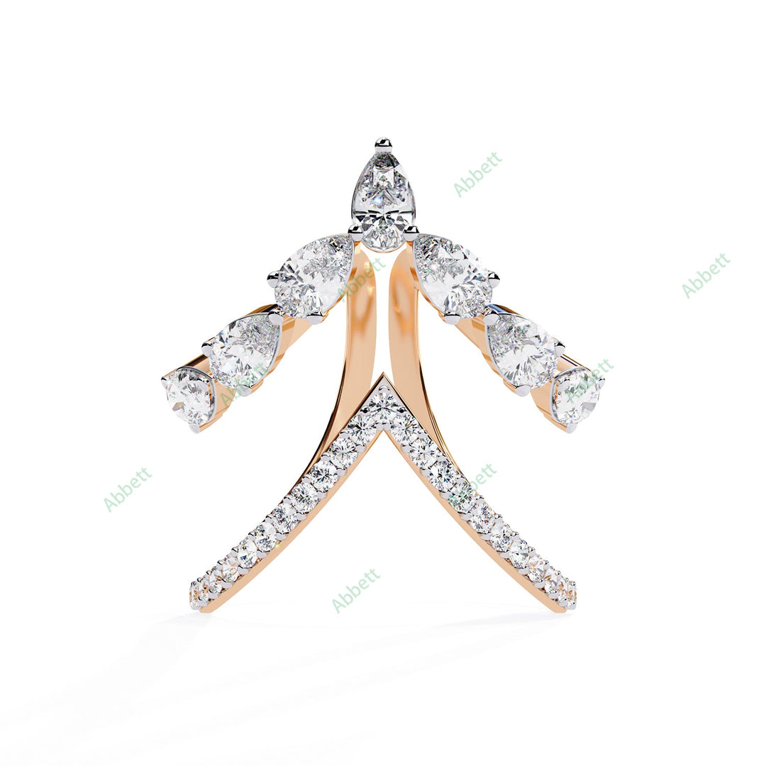 Curved Engagement Ring ENCU1180