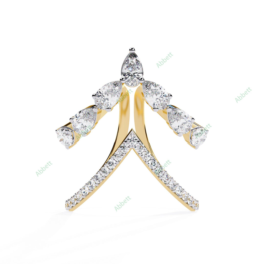 Curved Engagement Ring ENCU1180