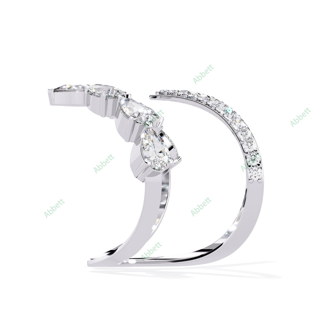 Curved Engagement Ring ENCU1180