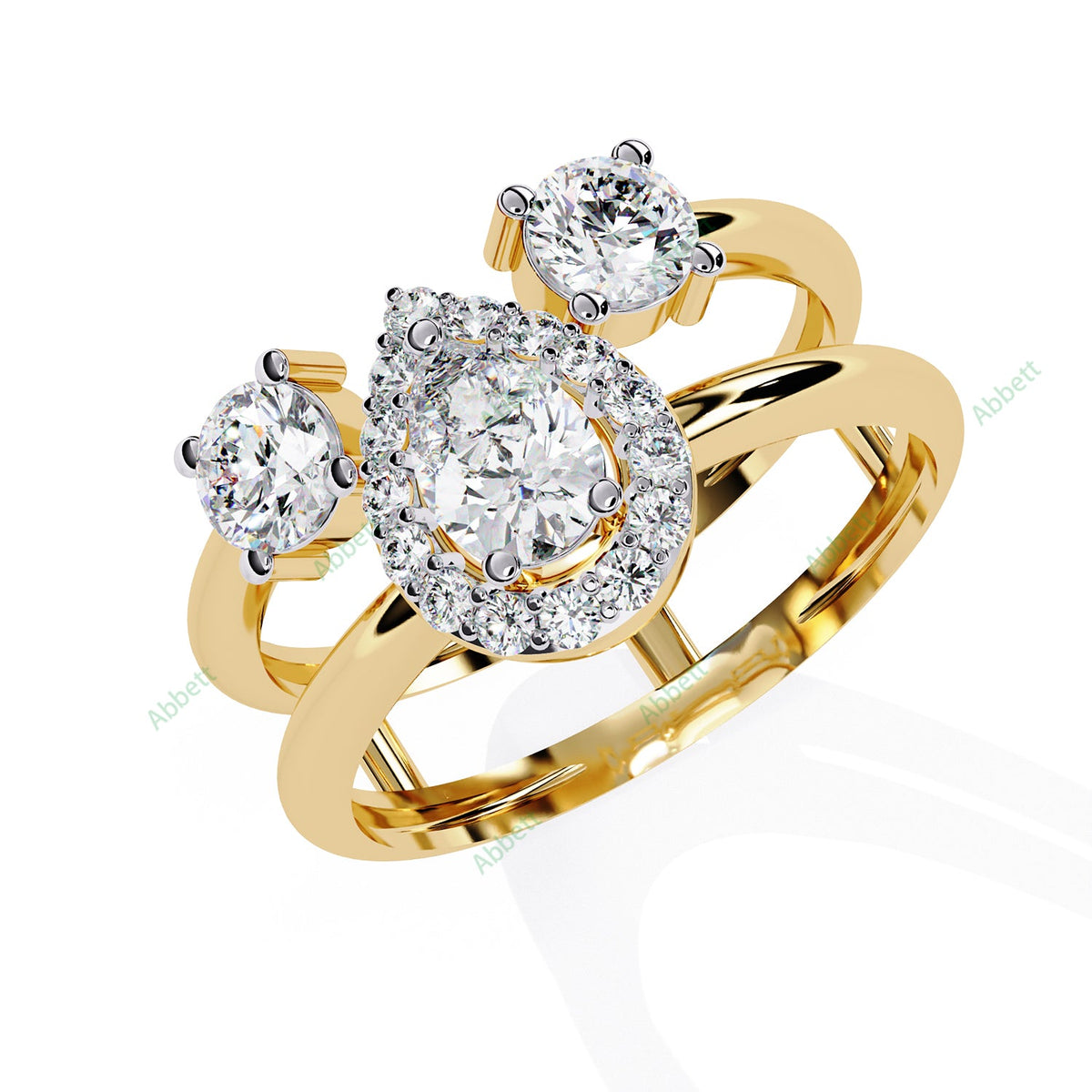 Halo Engagement Ring ENHA1178