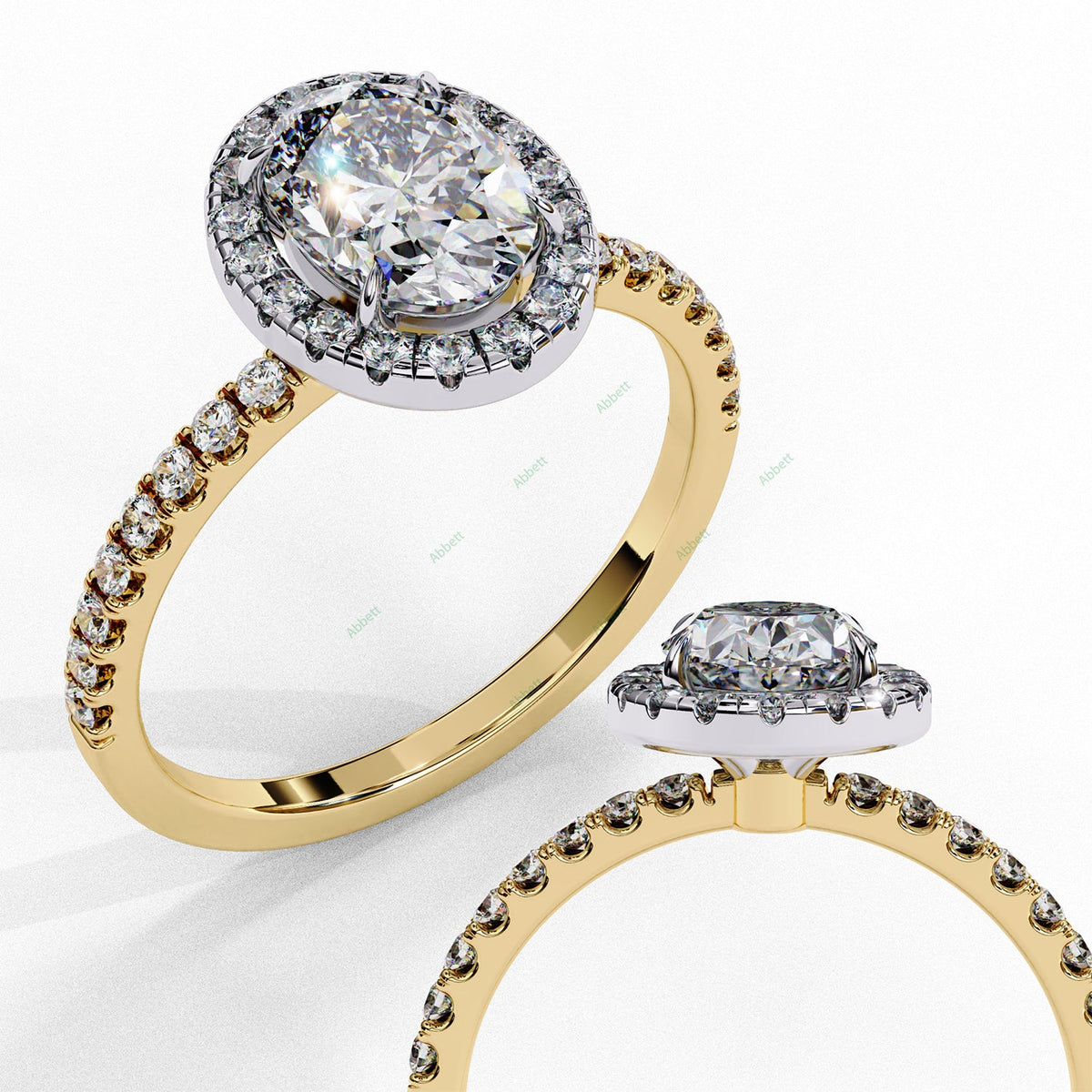 Halo Engagement Ring ENHA1484