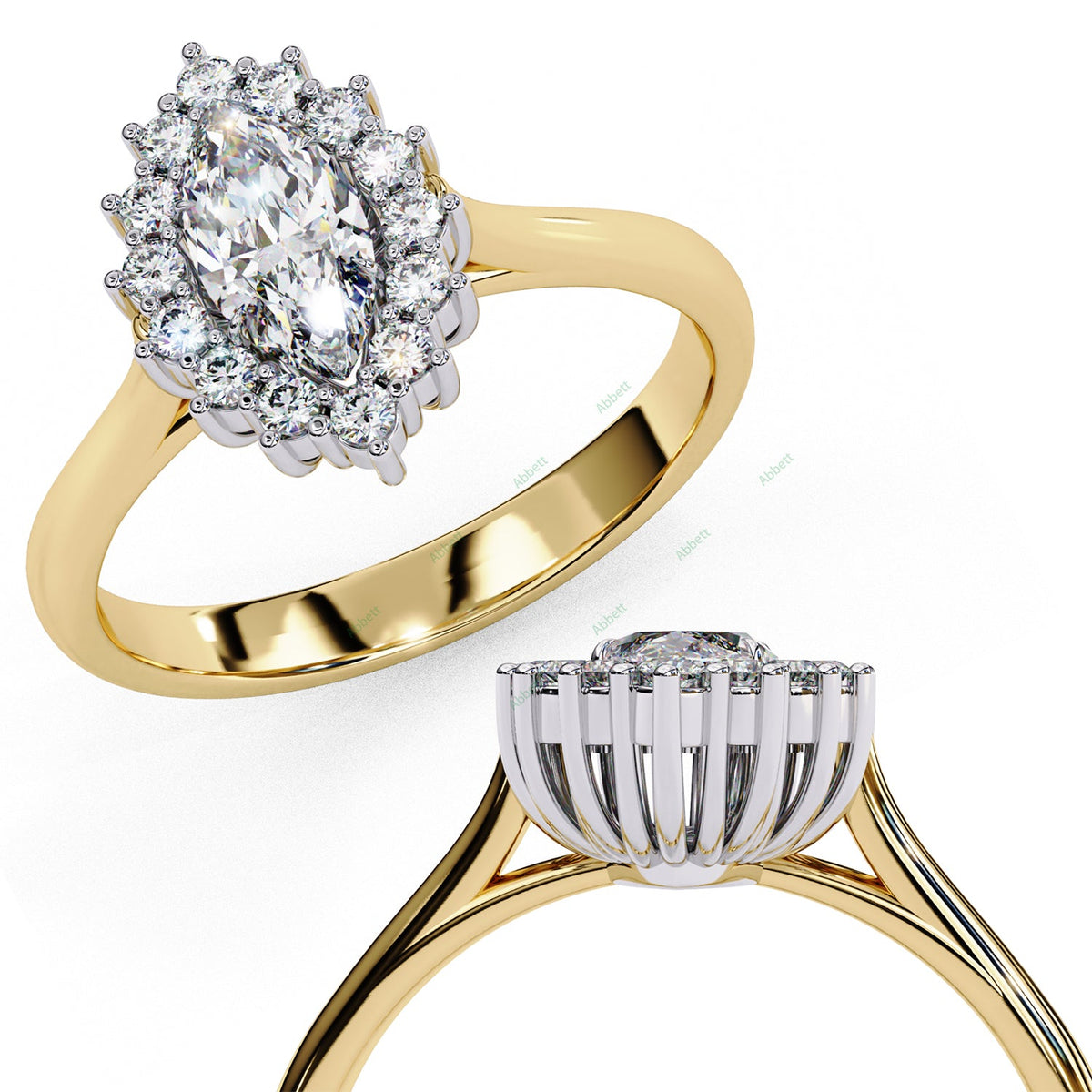 Halo Engagement Ring ENHA1502