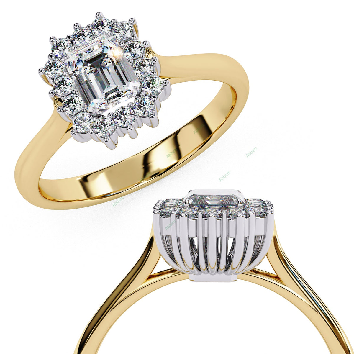 Halo Engagement Ring ENHA1504