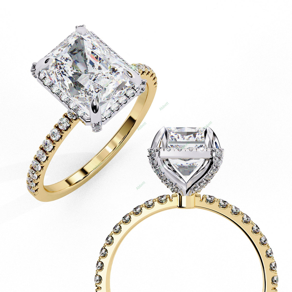 Hidden Accent Engagement Ring ENHI1053