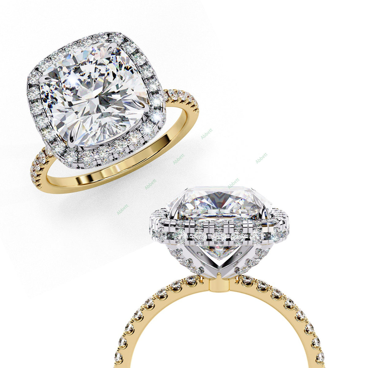 Hidden Halo Engagement Ring ENHI1056