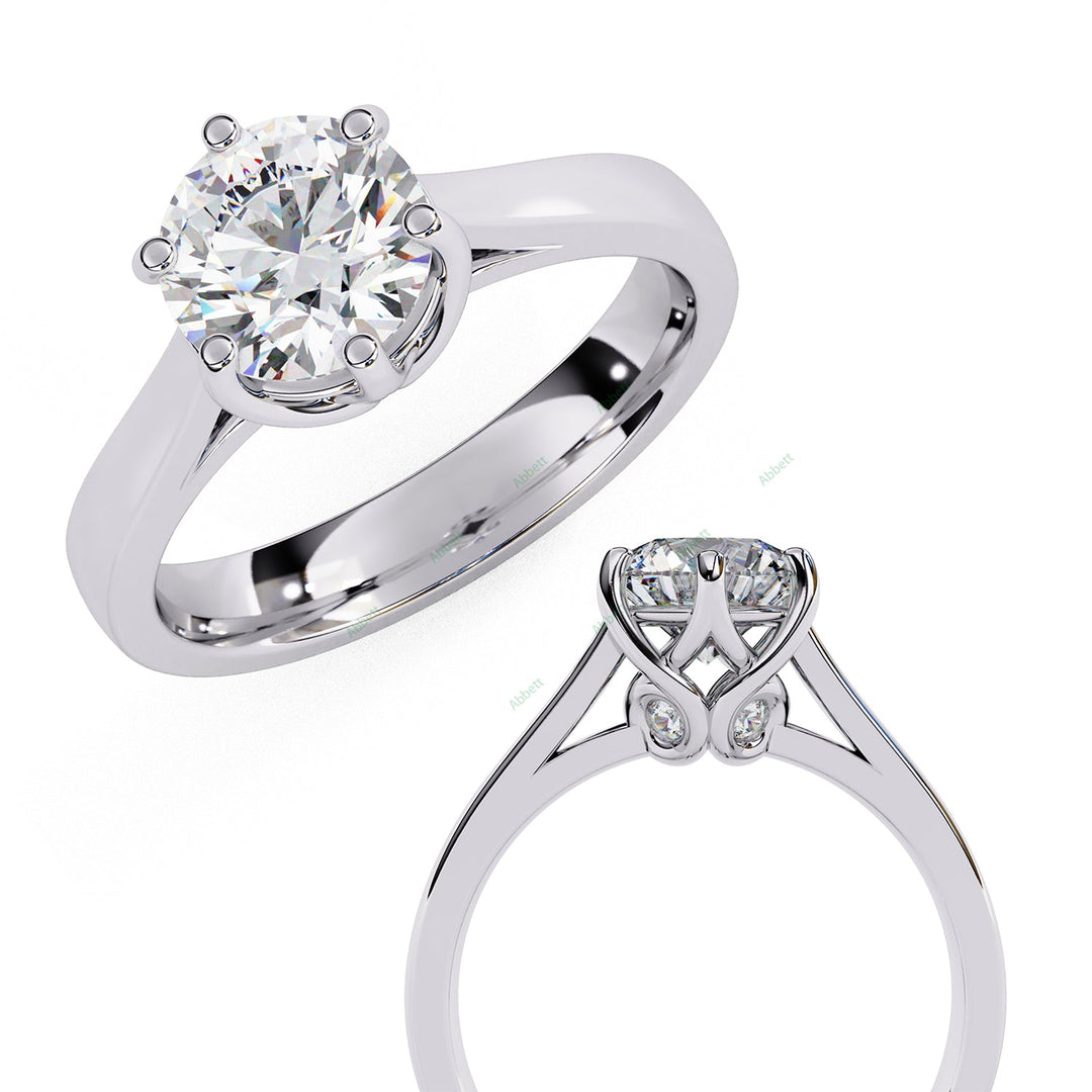 Hidden Accent Engagement Ring ENHI1065