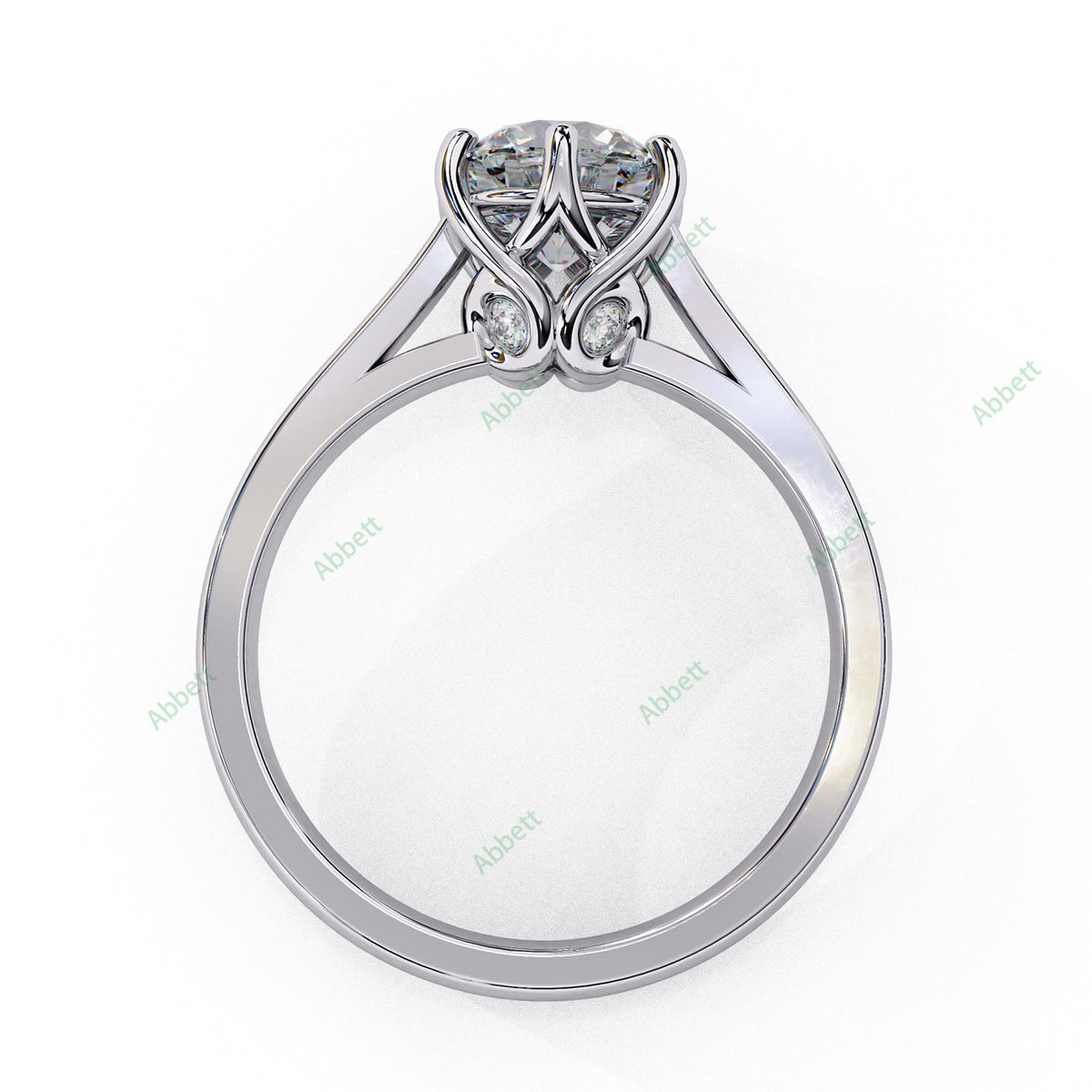 Hidden Accent Engagement Ring ENHI1065