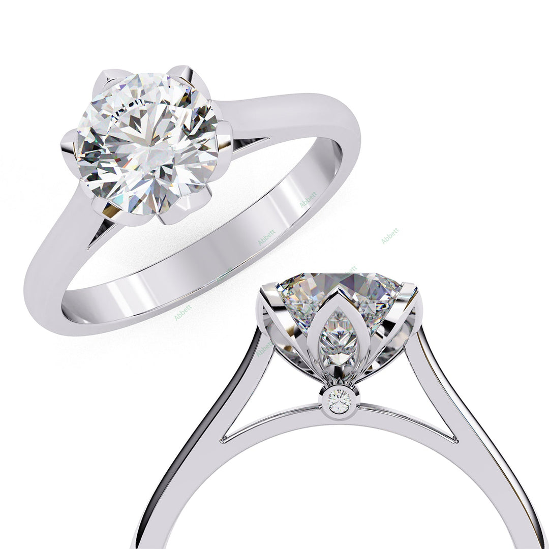 Hidden Accent Engagement Ring ENHI1066