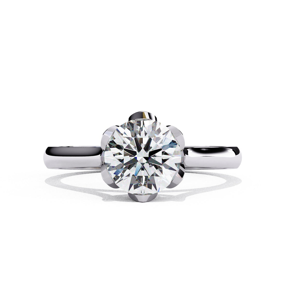 Hidden Accent Engagement Ring ENHI1066