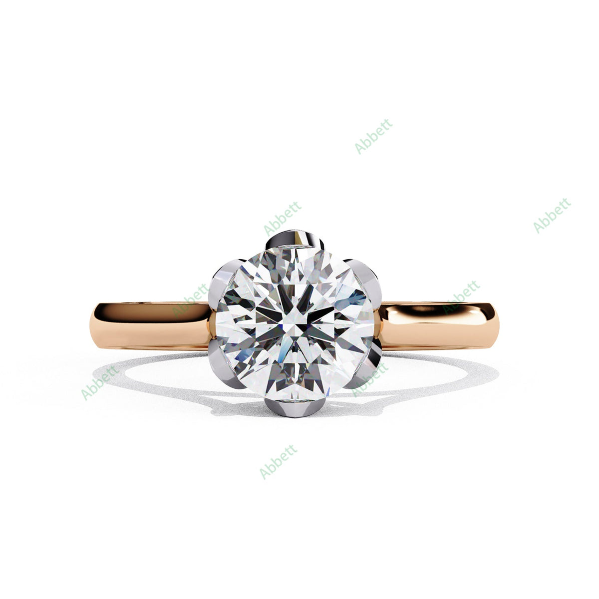 Hidden Accent Engagement Ring ENHI1066