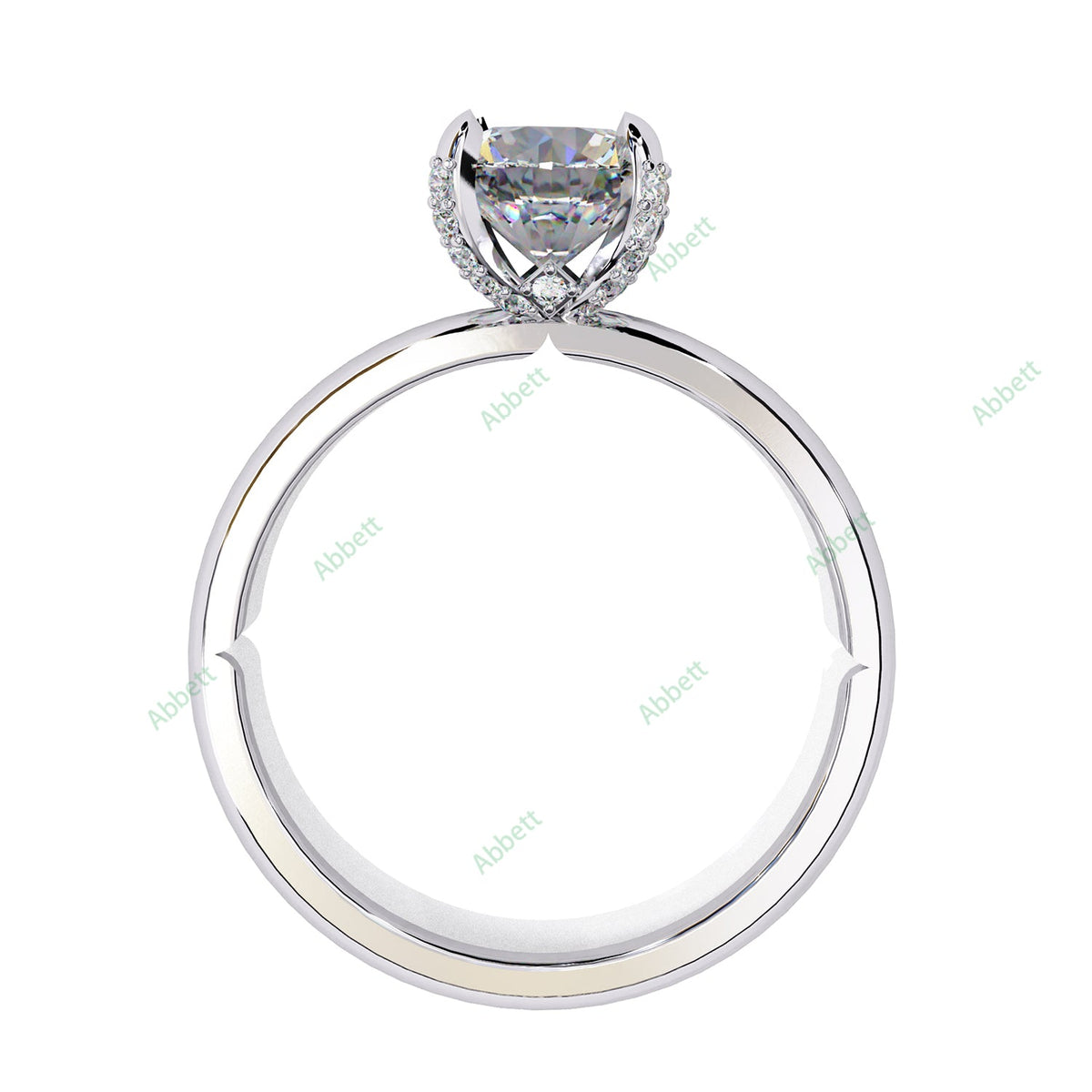 Hidden Accent Engagement Ring ENHI1072