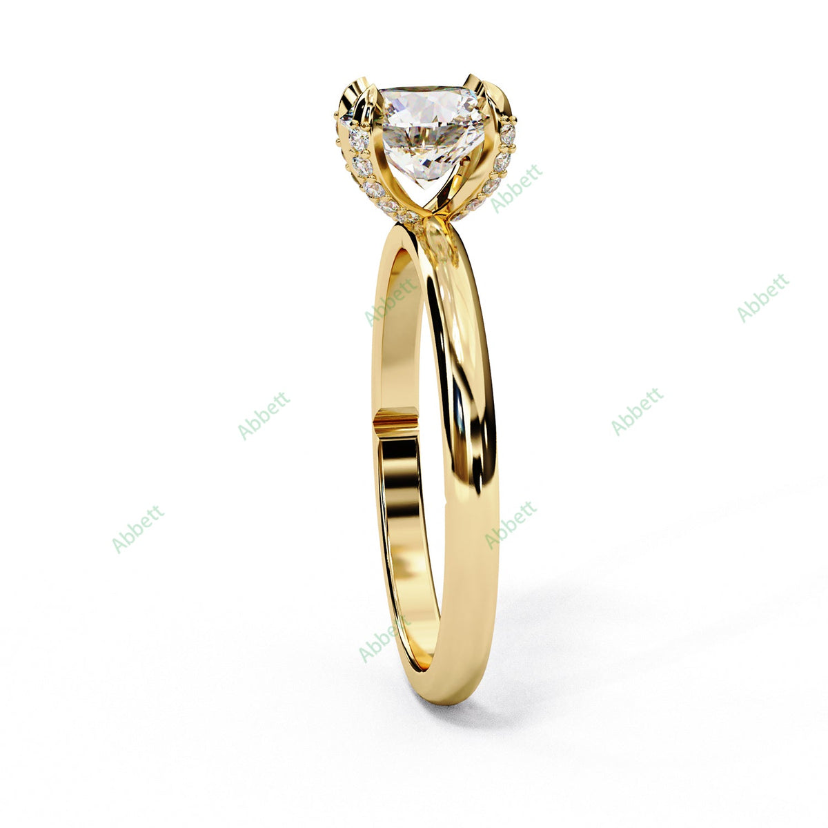 Hidden Accent Engagement Ring ENHI1072