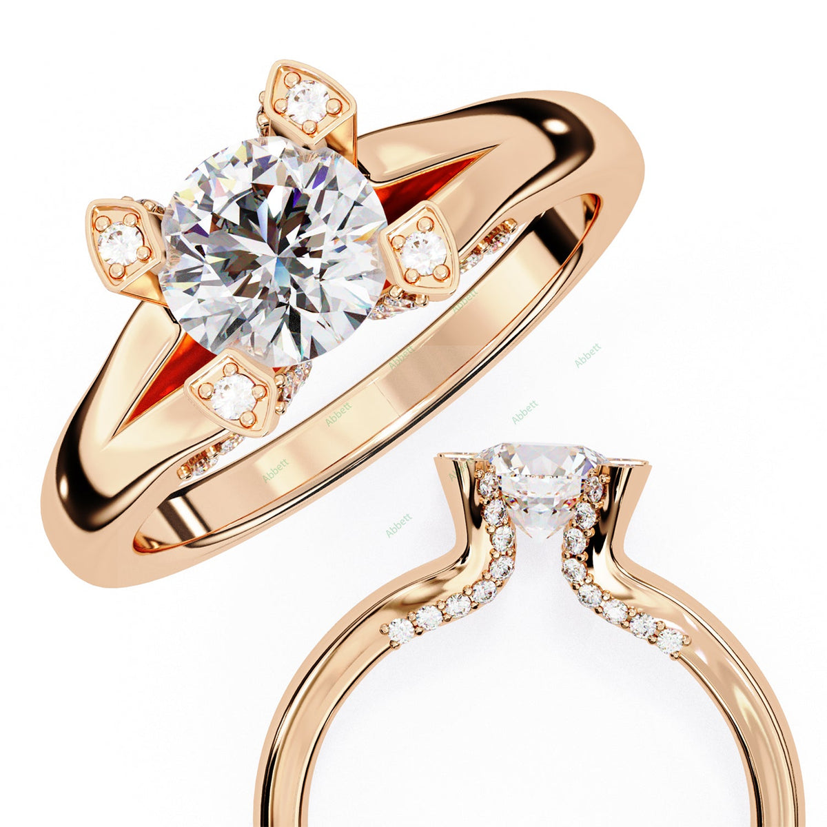 Hidden Halo Engagement Ring ENHI1080