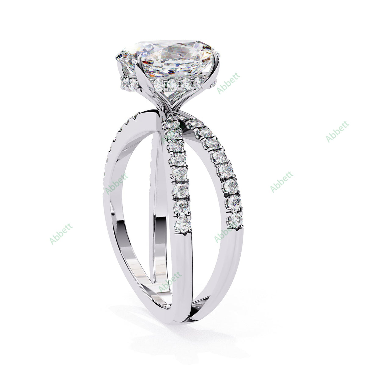 Hidden Halo Engagement Ring ENHI1084