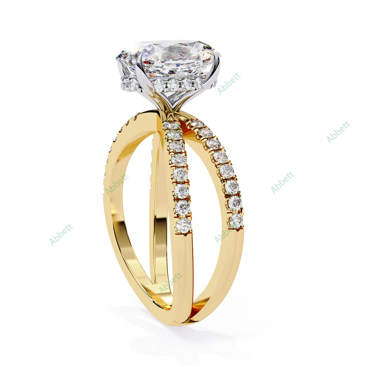 Hidden Halo Engagement Ring ENHI1084
