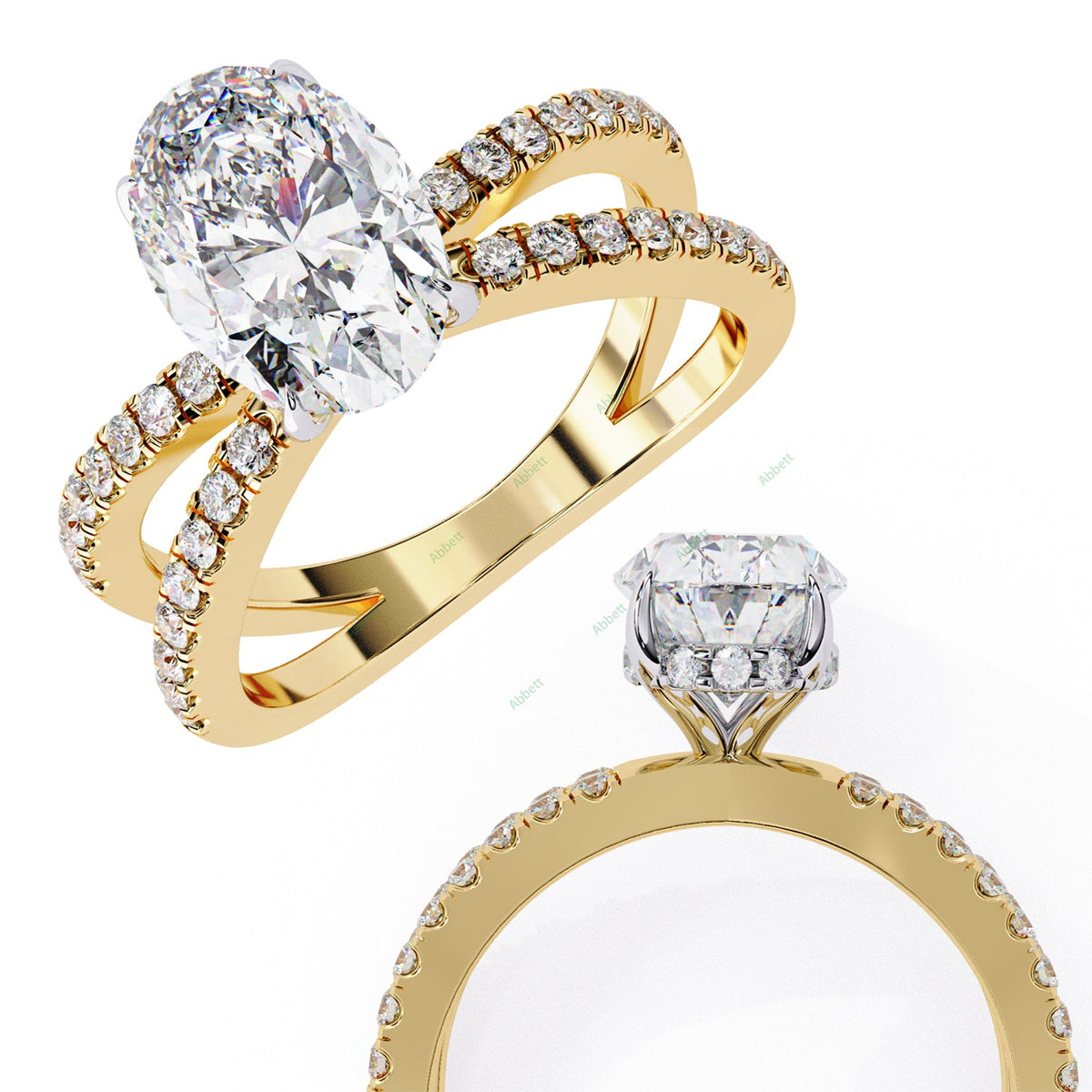 Hidden Halo Engagement Ring ENHI1084