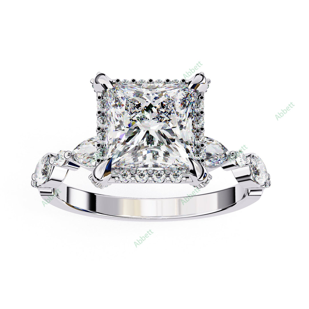 Hidden Accent Engagement Ring ENHI1089