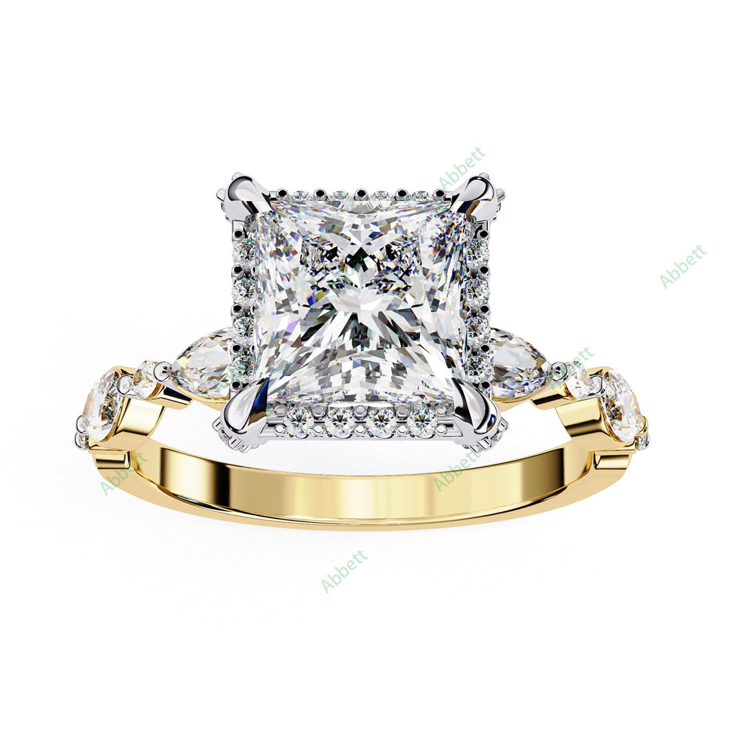 Hidden Accent Engagement Ring ENHI1089