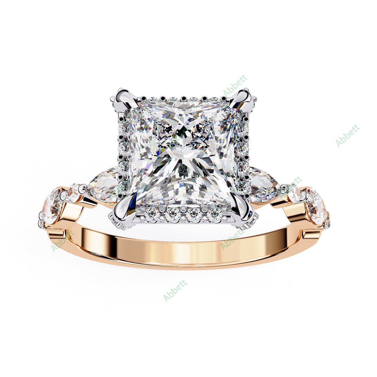 Hidden Accent Engagement Ring ENHI1089