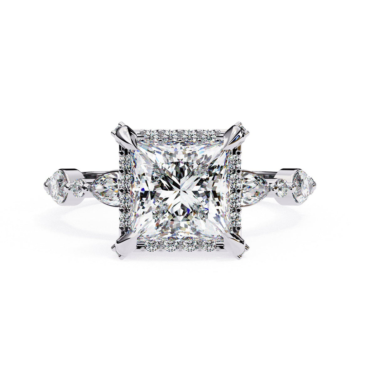 Hidden Accent Engagement Ring ENHI1089