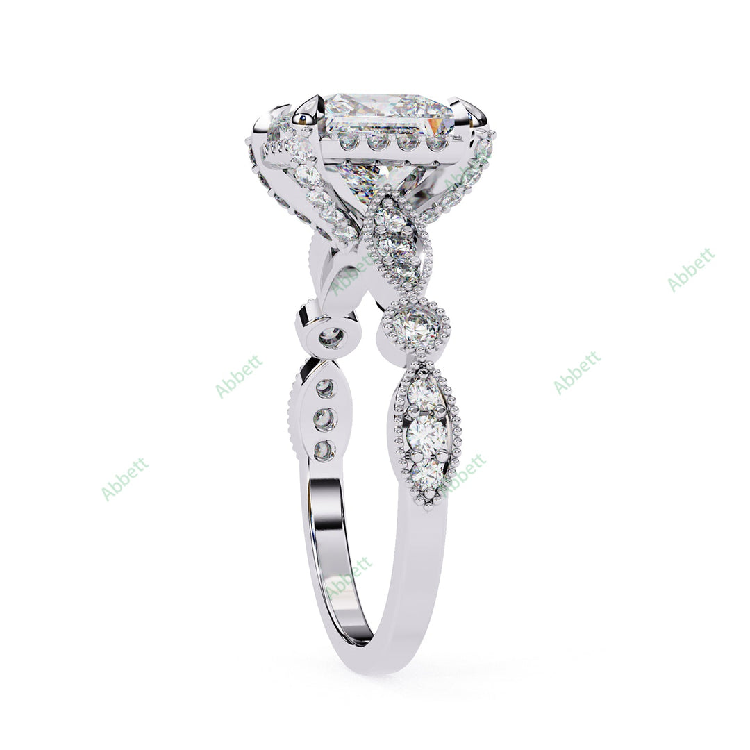 Hidden Accent Engagement Ring ENHI1090
