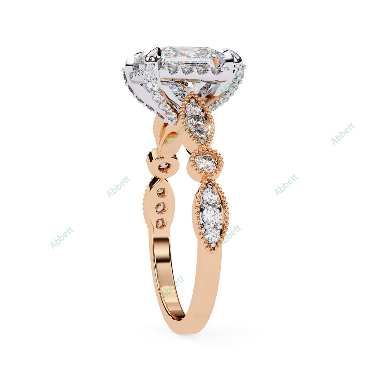 Hidden Accent Engagement Ring ENHI1090