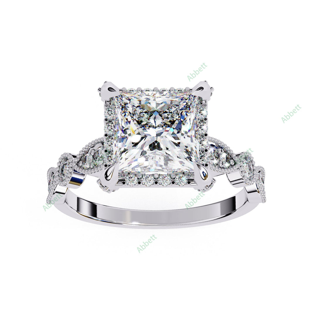 Hidden Accent Engagement Ring ENHI1090