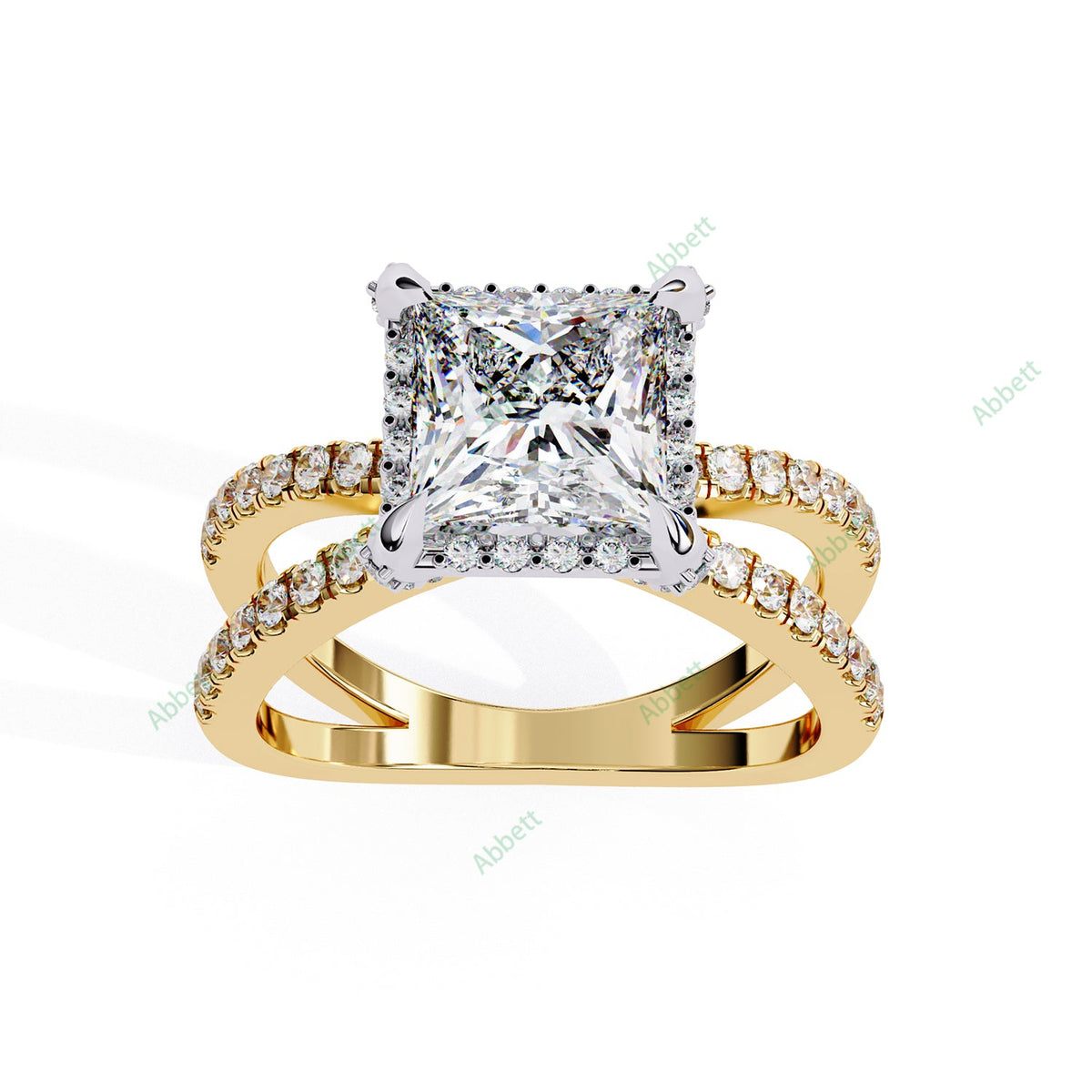 Hidden Accent Engagement Ring ENHI1091