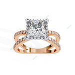 Load image into Gallery viewer, Hidden Accent Engagement Ring ENHI1091
