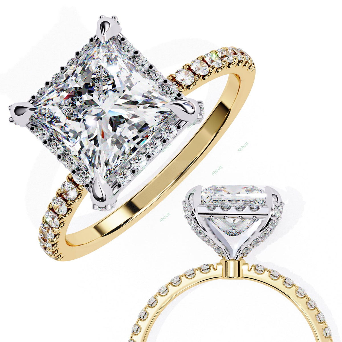 Hidden Accent Engagement Ring ENHI1092