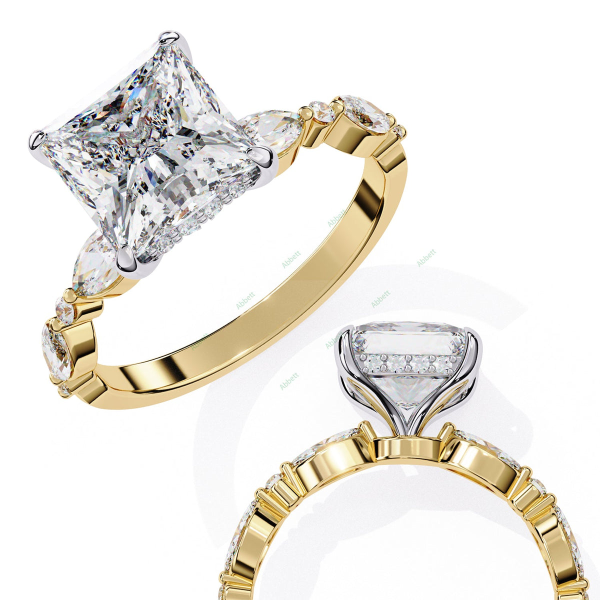 Hidden Halo Engagement Ring ENHI1094
